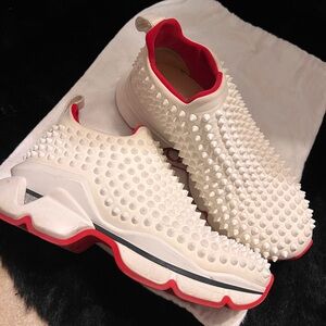Christian Louboutin Spike Sock Sneaker spiked neoprene